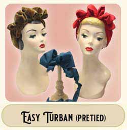 Easy Turban pre-tied - with lots of volume