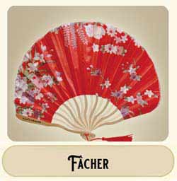 Elegante Fächer aus Holz & Stoff