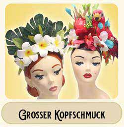 Grosser Kopfschmuck mit Blumen