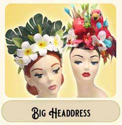 Big headdress with flowers