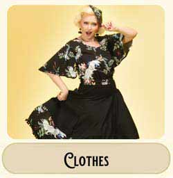 Hand-sewn circle skirts in rockabilly style