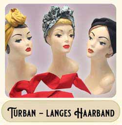 Turban Haarband mit Draht 
