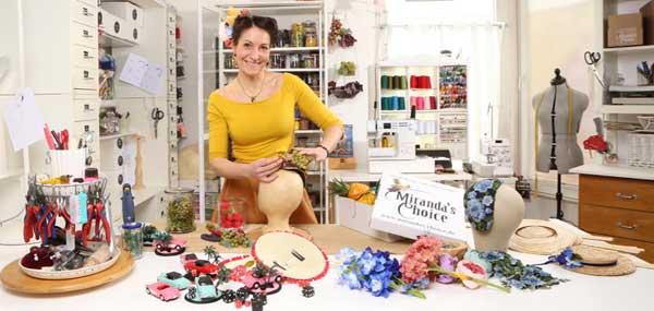 Nadine bei der Arbeit