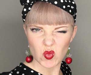 Rockabilly kirsch ohrringe