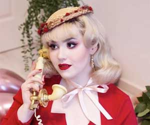 runder Strohhut vintage bowler