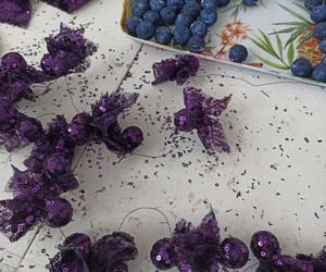 Fascinator weintrauben