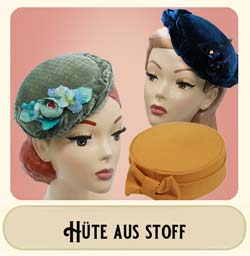 Kleiner Samthut, Pillbox Hut & Hüte aus Samt