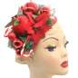 Preview: red green Christmas fascinator