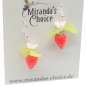 Preview: earrings with flower and strawberry