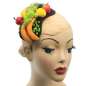 Preview: Fascinator/ kleiner Half Hat mit Früchten