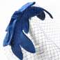 Preview: Half Hat mit blau im Vintage Stil