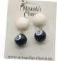 Preview: Ohrringe schwarze Acht Billard