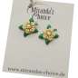 Preview: yellow enamel flower earstuds