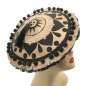 Preview: coolie hat with fringes in black, gold