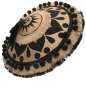 Preview: Coolie hat in black & gold