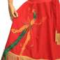 Preview: circle skirt fire bird with fringes in red yellow