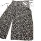 Preview: Sommerhose im Vintage-Stil Blumen schwarz weiß