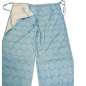 Preview: ausgebreitete Wickelhose mit retro Muster türkis