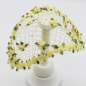 Preview: Half Hat in gelb mit vintage Form