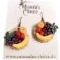 Preview: vintage ohrringe OBST und Rattan