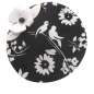 Preview: Mini Fascinator in schwarz weiss mit Vogel und Blüten