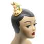 Preview: mini fascinator yellow bunny