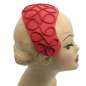 Preview: bandeau hat red with cord in wave shape