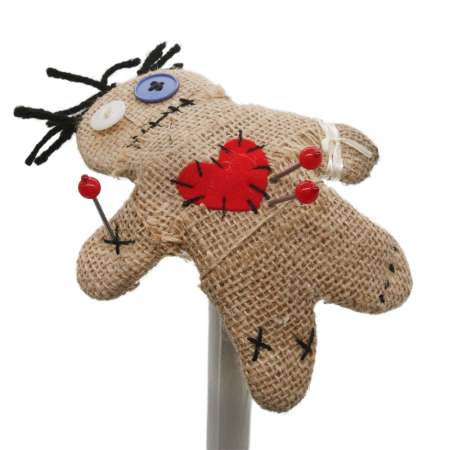 Halloween Fascinator wood puppe