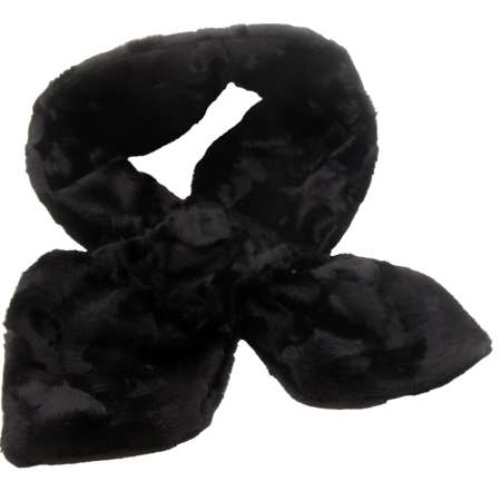 50er jahre schal samt schwarz