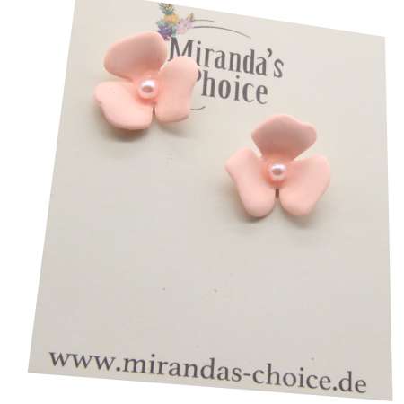ohrringe rosa Blüten