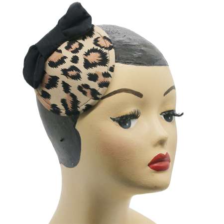 fascinator leopard