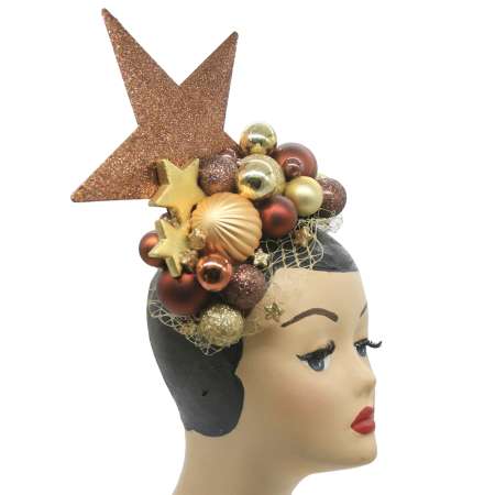 Xmas Kopfschmuck mit Kugeln und großem Stern