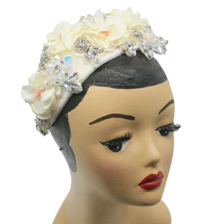 half hat white vintage