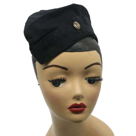 schwarz kappe Schiffchen Uniform rockabilly army vintage
