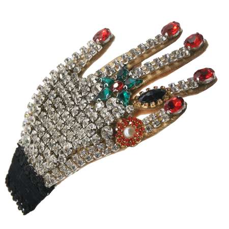 Fascinator Glitzer hand