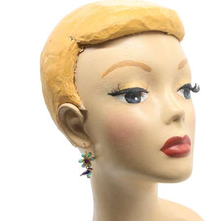 Head with earrings