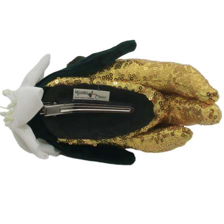 Unterseite Befestigung Fascinator Klammer