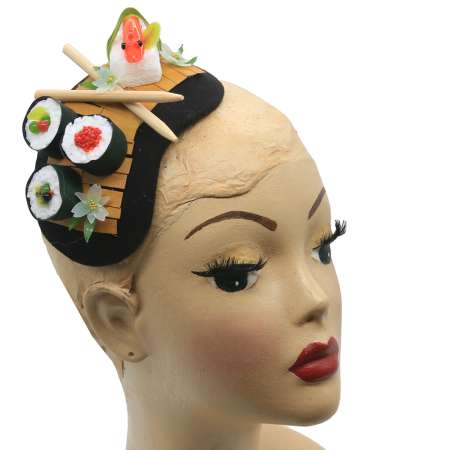 half hat oder facsinator mit mini sushi