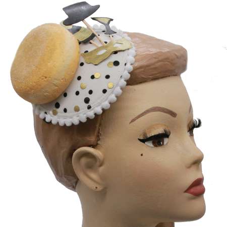 fascinator berliner Neujahr Silvester vintage rockabilly