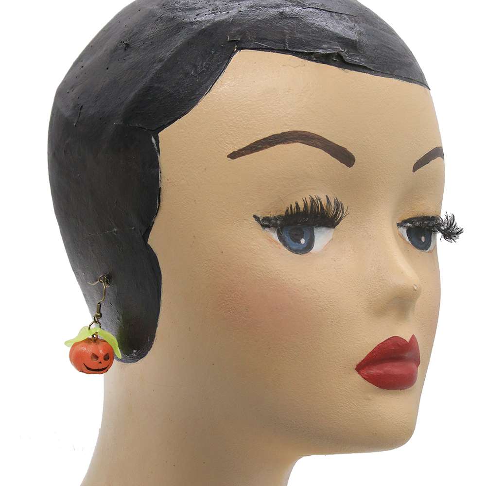 Halloween pumpkin earrings