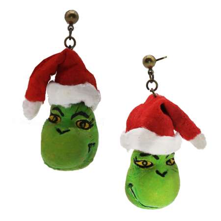 Ohrringe Stechpalme ilex weihnachten