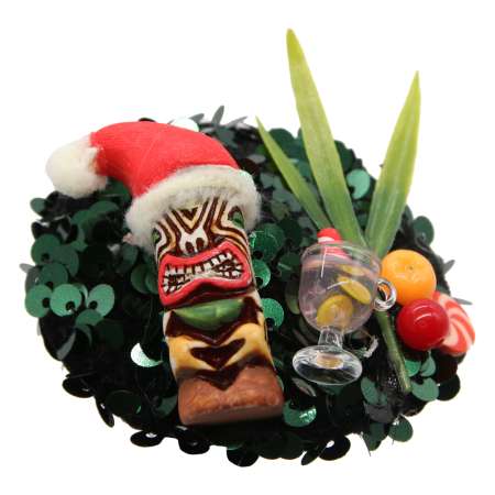 mini fascinator weihnachten tiki