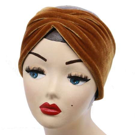 Ohrenwärmer gold Wolle Vintage