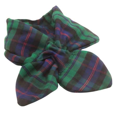 steckschal tartan in grün blau