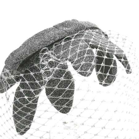 bandeau hat leaves velvet