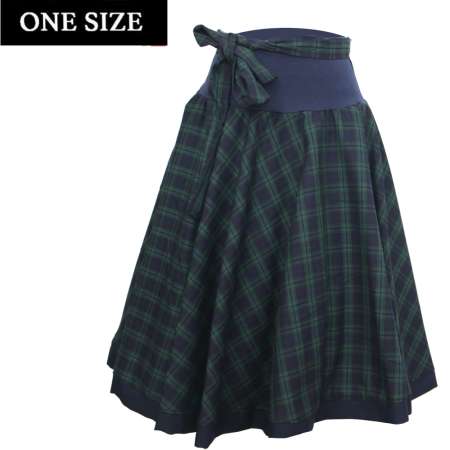 ircle Rock in Blau Grün Kariert - Tartan - Einheitsgröße