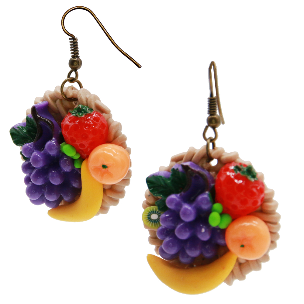 925 Sliver Needle Vintage Fruit Earrings Pomegranate Earrings Pomegranate  Seed Beads Earrings for Women