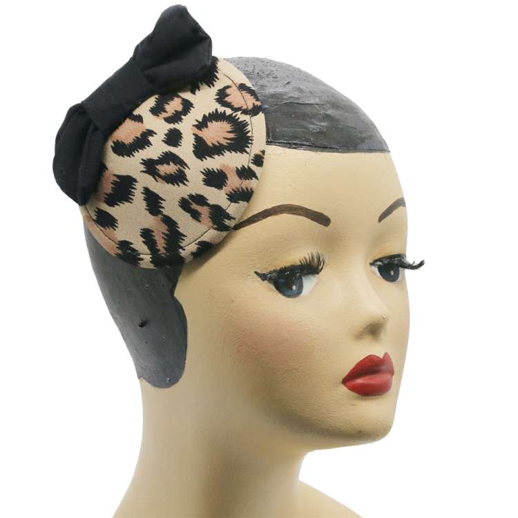 fascinator leopard
