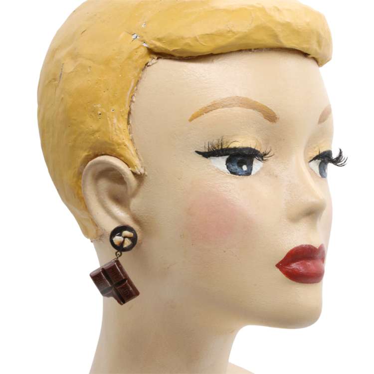 Braune scholoaden Ohrringe