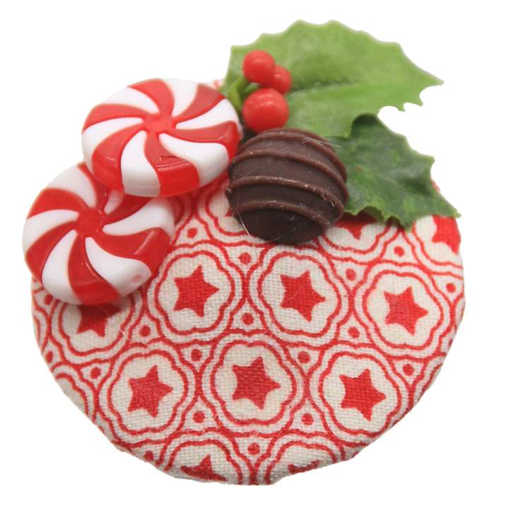 Mini-Fascinator mit Süßigkeiten